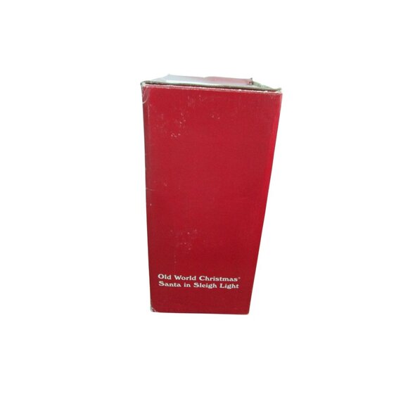 Old World Christmas Santa In Sleigh Light 10th Anniversary Edition Hand Painted - Picture 8 of 16